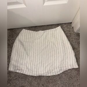 Abercrombie and fitch linen stripped skort size Small